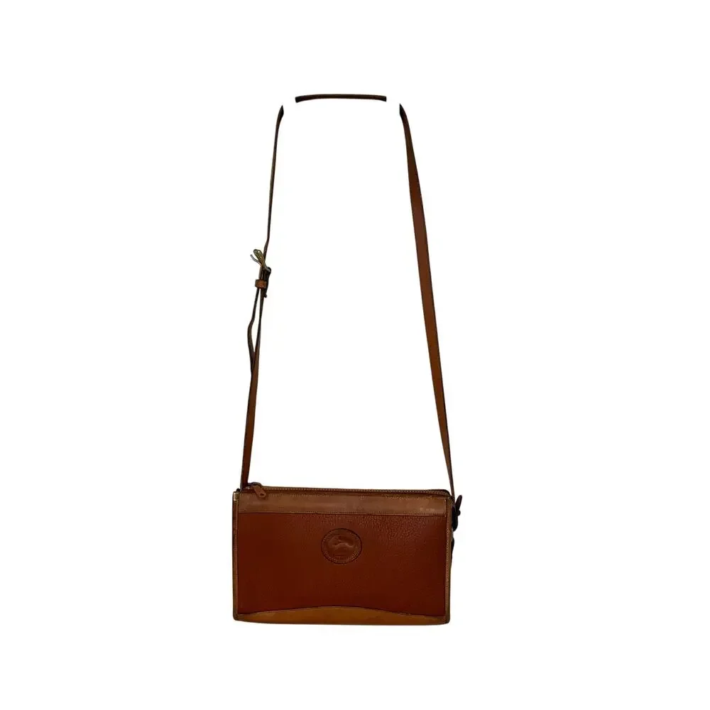 Vintage 90's Dooney & Bourke Pebbled Leather Crossbody Purse